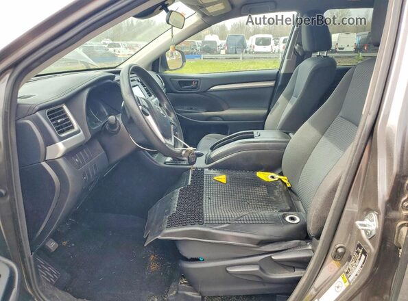 5TDZARFH8HS024397 2017 TOYOTA HIGHLANDER Gray Սալոնի դիմացի տեսք