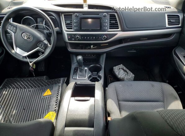 5TDZARFH8HS024397 2017 TOYOTA HIGHLANDER Gray Առջևի վահանակի տեսք