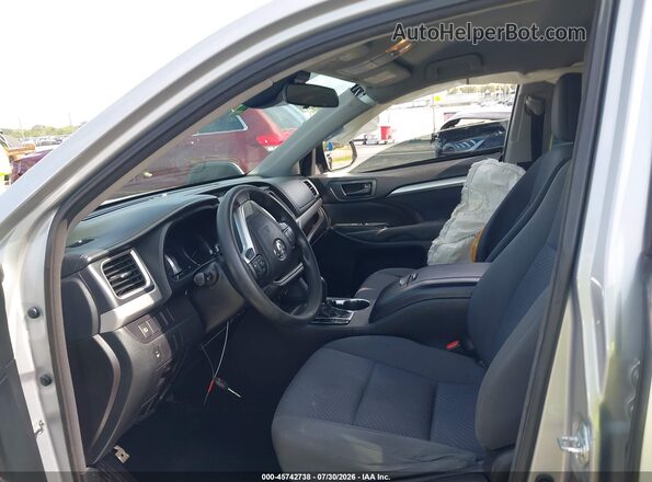 5TDZARFH8HS026537 2017 TOYOTA HIGHLANDER Gray Widok wnętrza z przodu