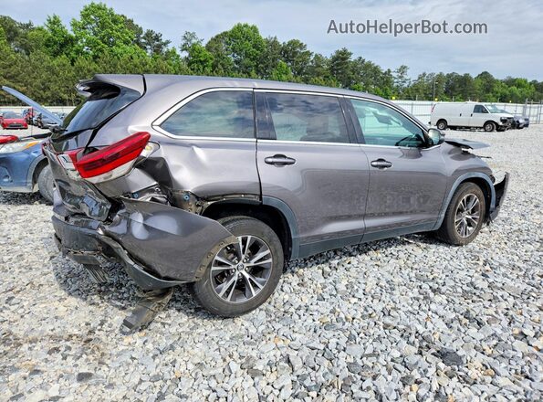 5TDZARFH8KS058248 2019 TOYOTA HIGHLANDER Серый Задняя правая четверть