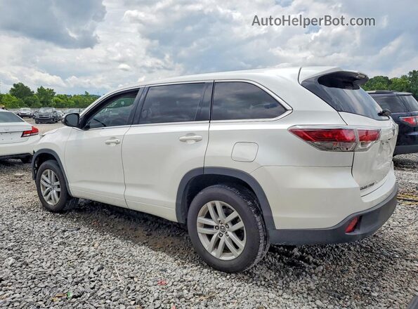5TDZARFH9GS017439 2016 TOYOTA HIGHLANDER White Trasero izquierdo