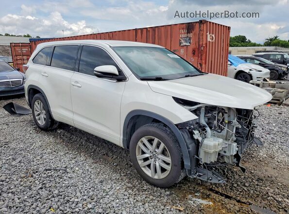 5TDZARFH9GS017439 2016 TOYOTA HIGHLANDER White Delantero derecho