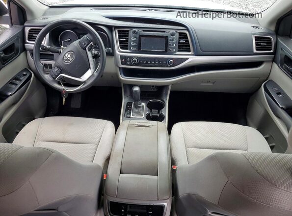 5TDZARFH9GS017439 2016 TOYOTA HIGHLANDER White Vista del salpicadero