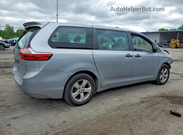 5TDZK3DC1GS708045 2016 TOYOTA SIENNA Silver Tył prawy