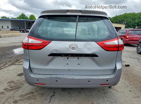 5TDZK3DC1GS708045 2016 TOYOTA SIENNA Silver Widok z tyłu