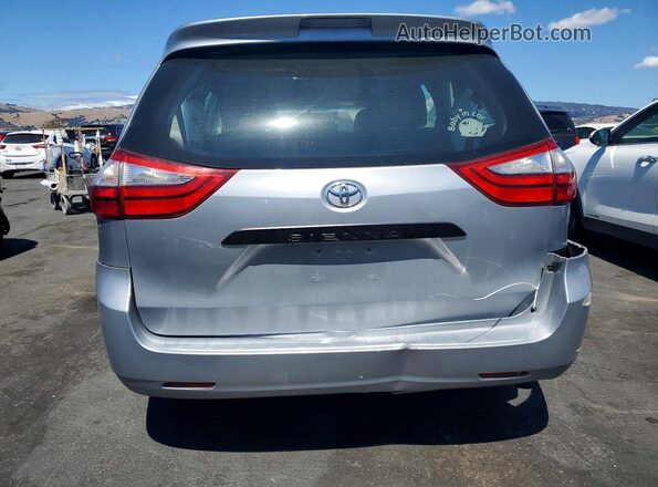 5TDZK3DC3GS698201 2016 TOYOTA SIENNA Silver Հետևի տեսք
