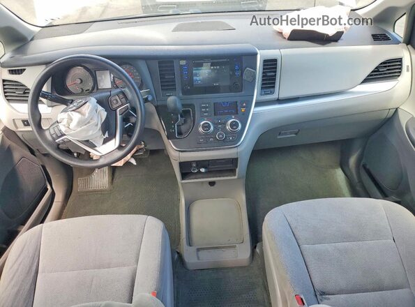5TDZK3DC3GS698201 2016 TOYOTA SIENNA Silver Առջևի վահանակի տեսք