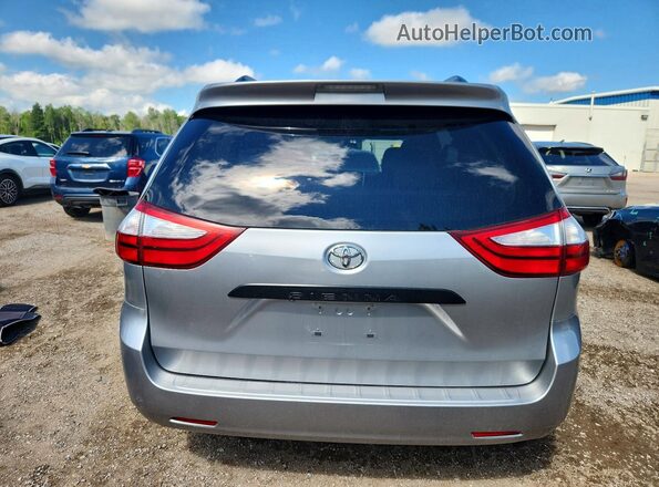 5TDZK3DC7GS714125 2016 TOYOTA SIENNA Silver Հետևի տեսք