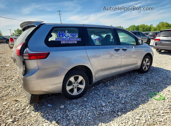 5TDZK3DC8GS707314 2016 TOYOTA SIENNA Silver Tył prawy