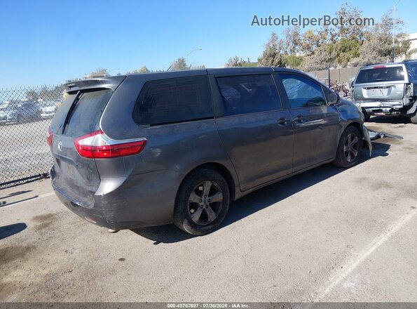 5TDZK3DC9GS692239 2016 TOYOTA SIENNA Серый Задняя правая четверть