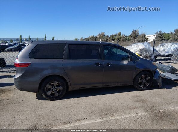 5TDZK3DC9GS692239 2016 TOYOTA SIENNA Серый Панорамный вид салона 360°