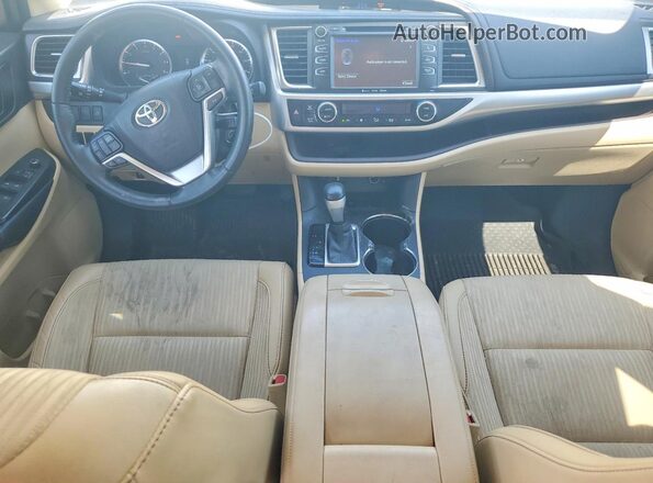 5TDZKRFH1GS140665 2016 TOYOTA HIGHLANDER White Vista del salpicadero
