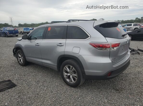 5TDZKRFH9GS184400 2016 TOYOTA HIGHLANDER Silver Trasero izquierdo