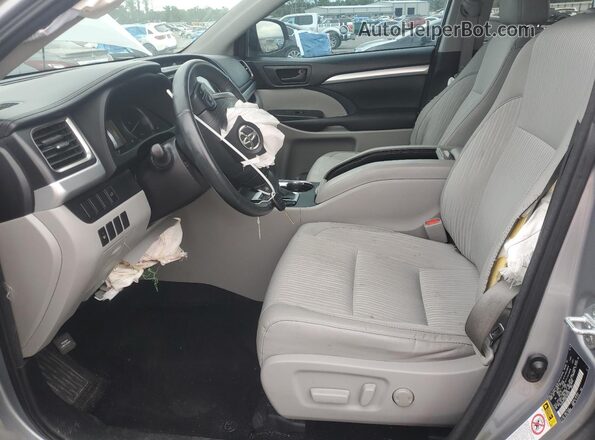 5TDZKRFH9GS184400 2016 TOYOTA HIGHLANDER Silver Vista interior delantera