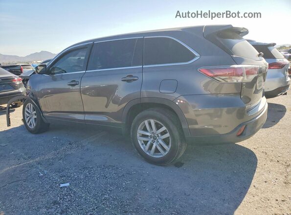 5TDZKRFHXGS180193 2016 TOYOTA HIGHLANDER Silver Tył lewy