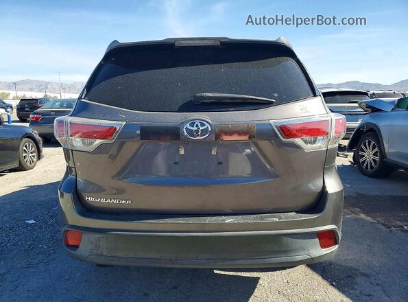 5TDZKRFHXGS180193 2016 TOYOTA HIGHLANDER Silver Widok wnętrza z przodu