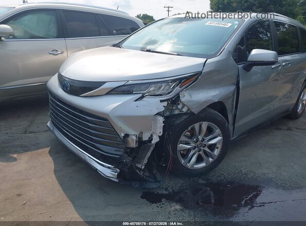 5TDZRKEC1PS176798 2023 TOYOTA SIENNA Silver Vista frontal