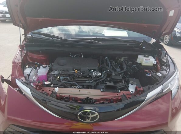 5TDZRKEC1TS306329 2026 TOYOTA SIENNA Red Հետևի տեսք