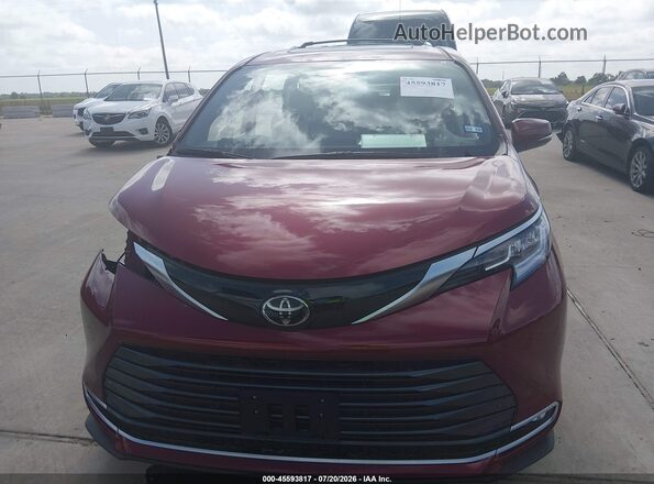 5TDZRKEC1TS306329 2026 TOYOTA SIENNA Red Սարքավորումների վահանակի տեսք