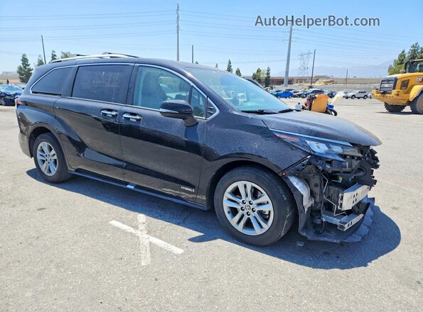 5TDZRKEC2MS003383 2021 TOYOTA SIENNA Black წინა მარჯვენა