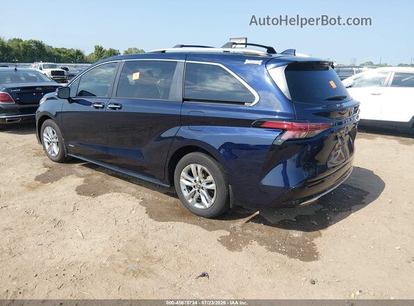 5TDZRKEC5MS034837 2021 TOYOTA SIENNA Blue უკანა მარცხენა