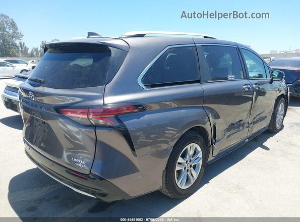 5TDZRKEC5PS168591 2023 TOYOTA SIENNA Gray Trasero derecho
