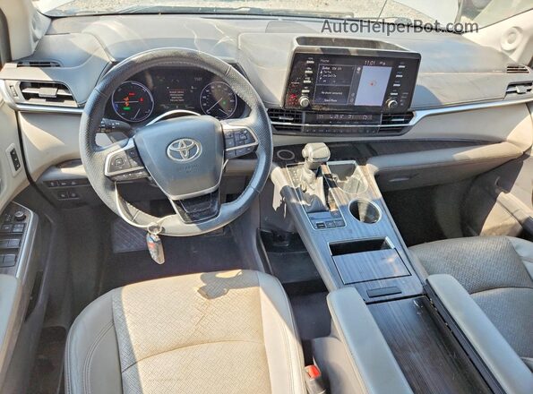 5TDZRKEC6NS084941 2022 TOYOTA SIENNA White Widok deski rozdzielczej