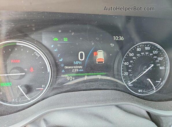 5TDZRKEC8MS019927 2021 TOYOTA SIENNA White Вид щитка приладів
