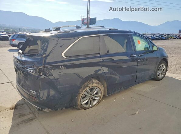 5TDZSKFC0NS051775 2022 TOYOTA SIENNA Черный Задняя правая четверть