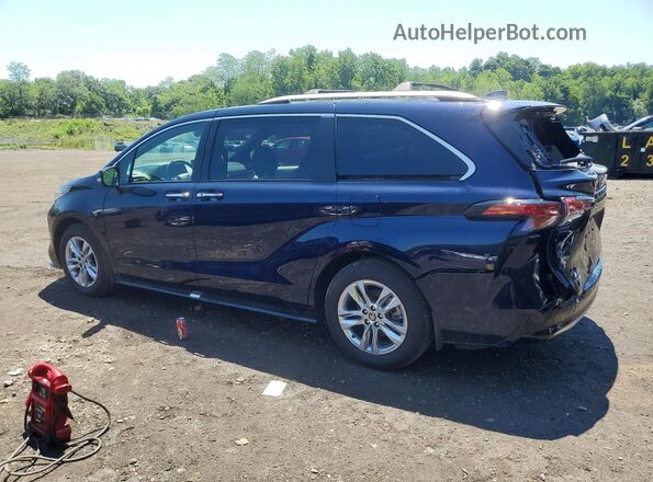 5TDZSKFC1SS184668 2025 TOYOTA SIENNA Blue უკანა მარცხენა