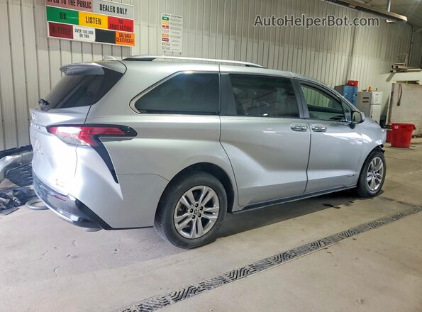 5TDZSKFC9MS005148 2021 TOYOTA SIENNA Silver Հետևի աջ