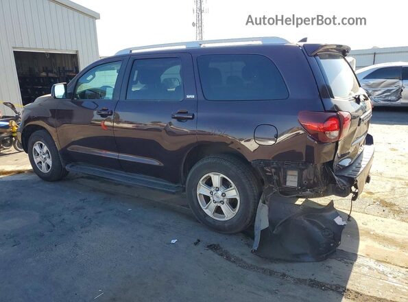 5TDZY5G13JS069355 2018 TOYOTA SEQUOIA Maroon Հետևի ձախ