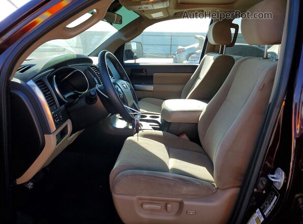 5TDZY5G13JS069355 2018 TOYOTA SEQUOIA Maroon Սալոնի դիմացի տեսք