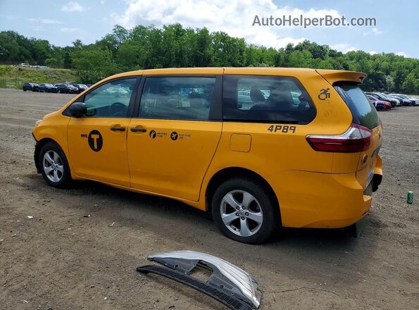 5TDZZ3DC2HS845895 2017 TOYOTA SIENNA Yellow Задня ліва чверть