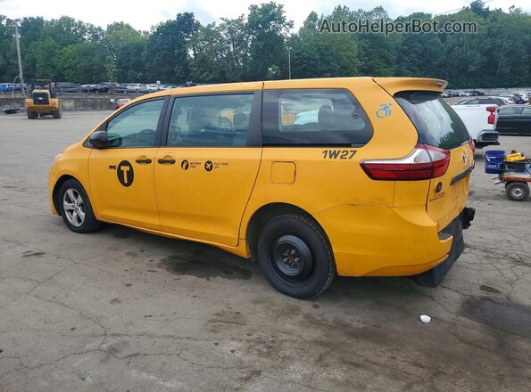 5TDZZ3DC2HS858730 2017 TOYOTA SIENNA Yellow Rear left
