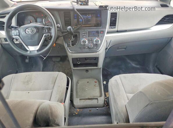 5TDZZ3DC2HS858730 2017 TOYOTA SIENNA Yellow Dashboard view