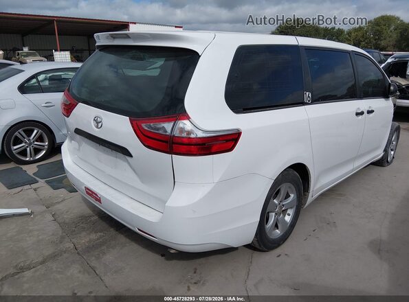 5TDZZ3DC3HS860423 2017 TOYOTA SIENNA White უკანა მარჯვენა