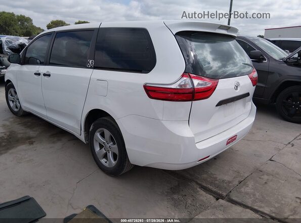 5TDZZ3DC3HS860423 2017 TOYOTA SIENNA White უკანა მარცხენა