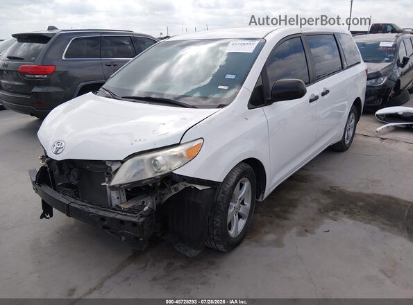 5TDZZ3DC3HS860423 2017 TOYOTA SIENNA White წინა მარცხენა ხედი სამი მეოთხედიდან