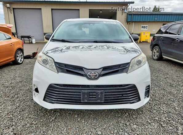 5TDZZ3DC3JS952718 2018 TOYOTA SIENNA White Vista frontal