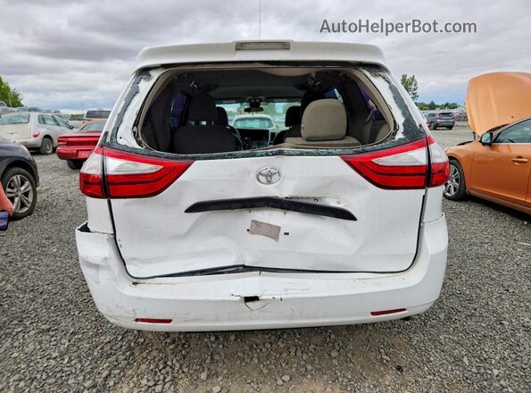 5TDZZ3DC3JS952718 2018 TOYOTA SIENNA White Vista trasera
