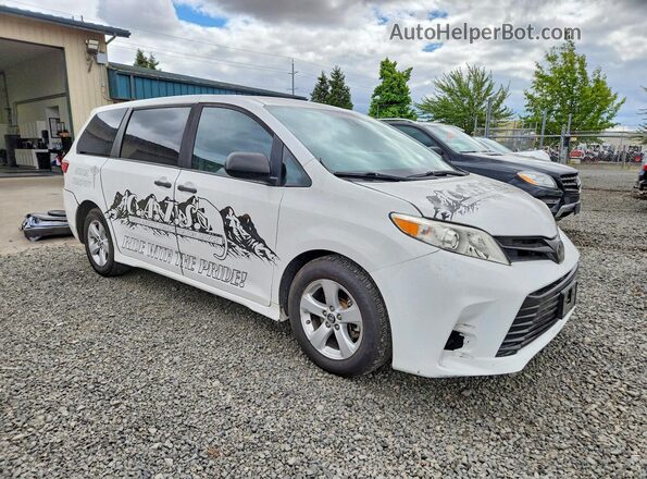 5TDZZ3DC3JS952718 2018 TOYOTA SIENNA White Delantero derecho