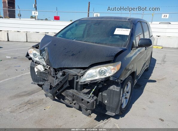 5TDZZ3DC3JS964268 2018 TOYOTA SIENNA Black Vista frontal