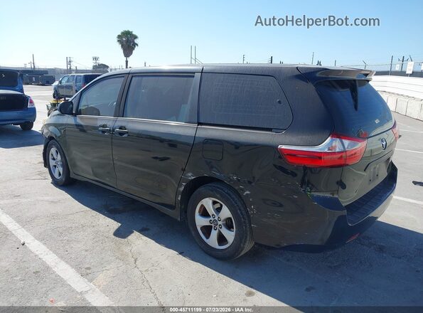 5TDZZ3DC3JS964268 2018 TOYOTA SIENNA Black Trasero izquierdo