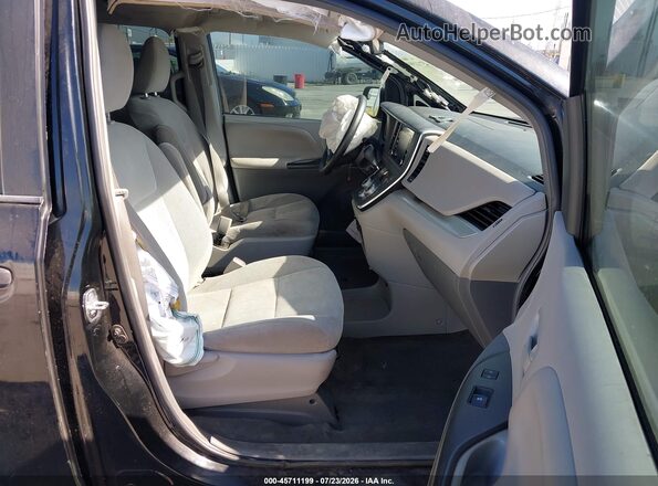 5TDZZ3DC3JS964268 2018 TOYOTA SIENNA Black Vista interior delantera