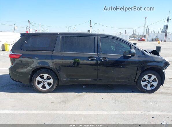 5TDZZ3DC3JS964268 2018 TOYOTA SIENNA Black Vista interior de 360 grados