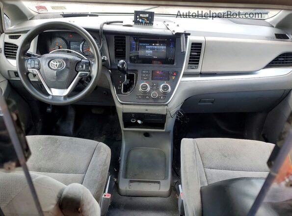 5TDZZ3DC5HS841176 2017 TOYOTA SIENNA Yellow Առջևի վահանակի տեսք