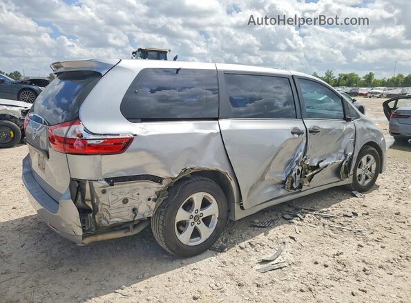 5TDZZ3DC5JS953269 2018 TOYOTA SIENNA Silver Tył prawy