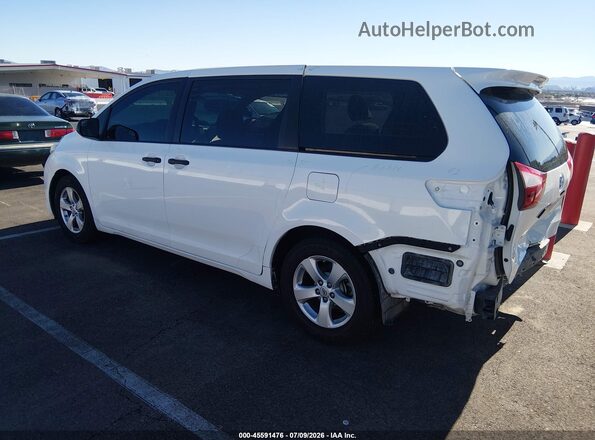 5TDZZ3DC6HS820840 2017 TOYOTA SIENNA White უკანა მარცხენა