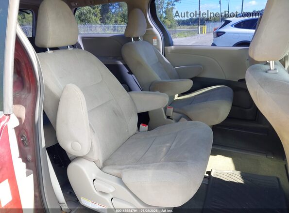 5TDZZ3DC7HS798668 2017 TOYOTA SIENNA Темно-бордовый Вид наклейки с VIN-кодом